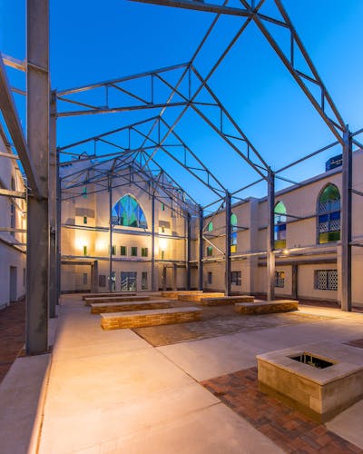 The Bethel Church Park is an open-to-the-air structure.