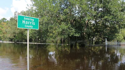 Flooding is a problem in Harris County.