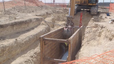 Miles of pipeline were required for the water supply system.