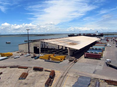 You are looking at the Barbours Cut Terminal from a bird's eye view.